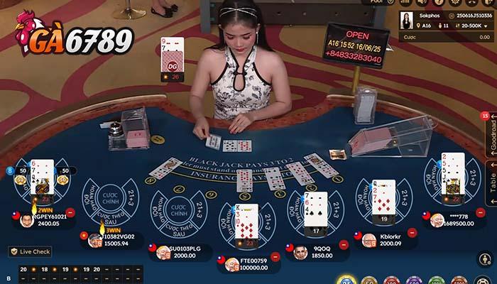 Quy trình chơi một ván Xì Dách Online tại Casino GA6789